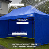 TOUGHOUT Breeze Gazebo 3x6M - Blue