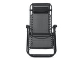 Outdoor Camping Chair Sun Lounger - BLACK