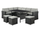 ARCADIA Outdoor Rattan Corner Dining Set 8PCS