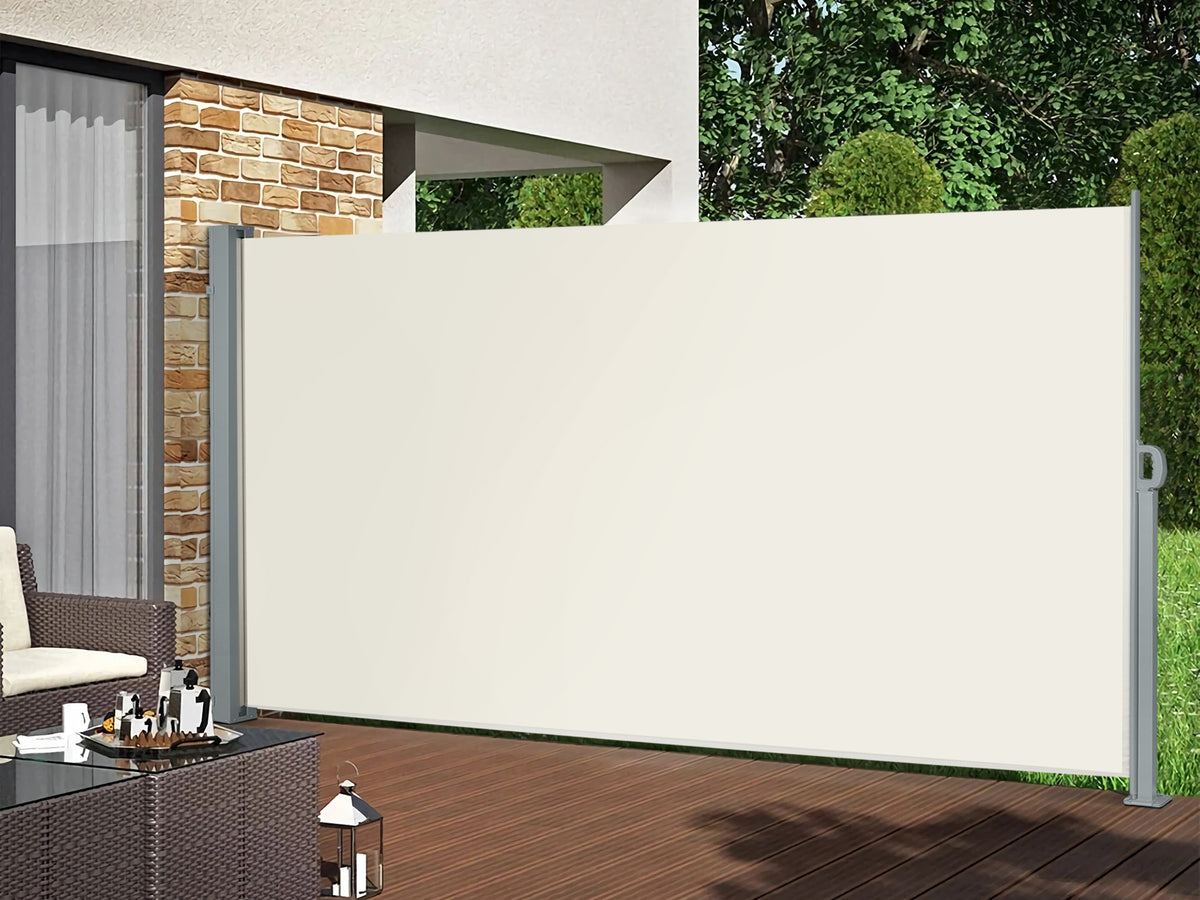 TOUGHOUT 1.6m x 3m Retractable Side Awning Screen Shade