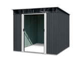 TOUGHOUT Garden Shed 1.93M x 2.38M x 2.02M BLACK
