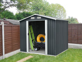 TOUGHOUT Garden Shed 1.74M x 2.36M x 2.06M BLACK