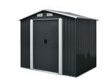 TOUGHOUT Garden Shed 1.74M x 2.36M x 2.06M BLACK