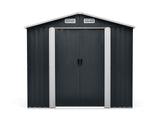TOUGHOUT Garden Shed 1.74M x 2.36M x 2.06M BLACK