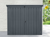 TOUGHOUT Garden Storage Shed Tool Shed 1.01M x 1.58M x 1.34M BLACK