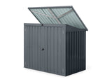 TOUGHOUT Garden Storage Shed Tool Shed 1.01M x 1.58M x 1.34M BLACK
