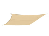 TOUGHOUT Serein Waterproof Rectangle Shade Sail 6m x 8m - SAND