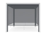 TOUGHOUT Louvre Roof Pergola Retractable Shade Blind - Charcoal Grey