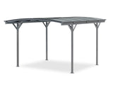 Patio Carport Canopy Curved Roof 3.6M x 3M