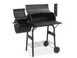 BBQ Grill 2-in-1 BBQ Smoker with Storage Shelf