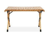 Folding Outdoor Camping Table 90cm - NATURAL