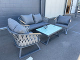 Moreton 4 Piece Outdoor Sofa Set - Dark Grey