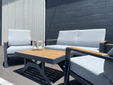 Campbell 4 Piece Outdoor Sofa Set - Grey