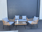 Goulburn 4 Piece Outdoor Sofa Set - Grey