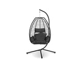 Aegina Outdoor Hanging Egg Chair - Dark Grey