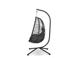 Aegina Outdoor Hanging Egg Chair - Dark Grey