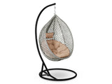 Salamis Outdoor Hanging Egg Chair - Natural + Brown