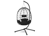 Molokai Outdoor Hanging Egg Chair - Black