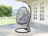 Samos Outdoor Hanging Egg Chair - Natural + Grey