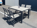 Malakula 5 Piece Outdoor Dining Set - Grey