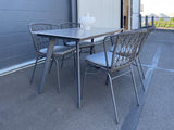 Whidbey 5 Piece Outdoor Dining Set - Grey