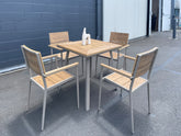 Benbecula 5 Piece Outdoor Dining Set - Natural