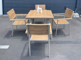 Benbecula 5 Piece Outdoor Dining Set - Natural