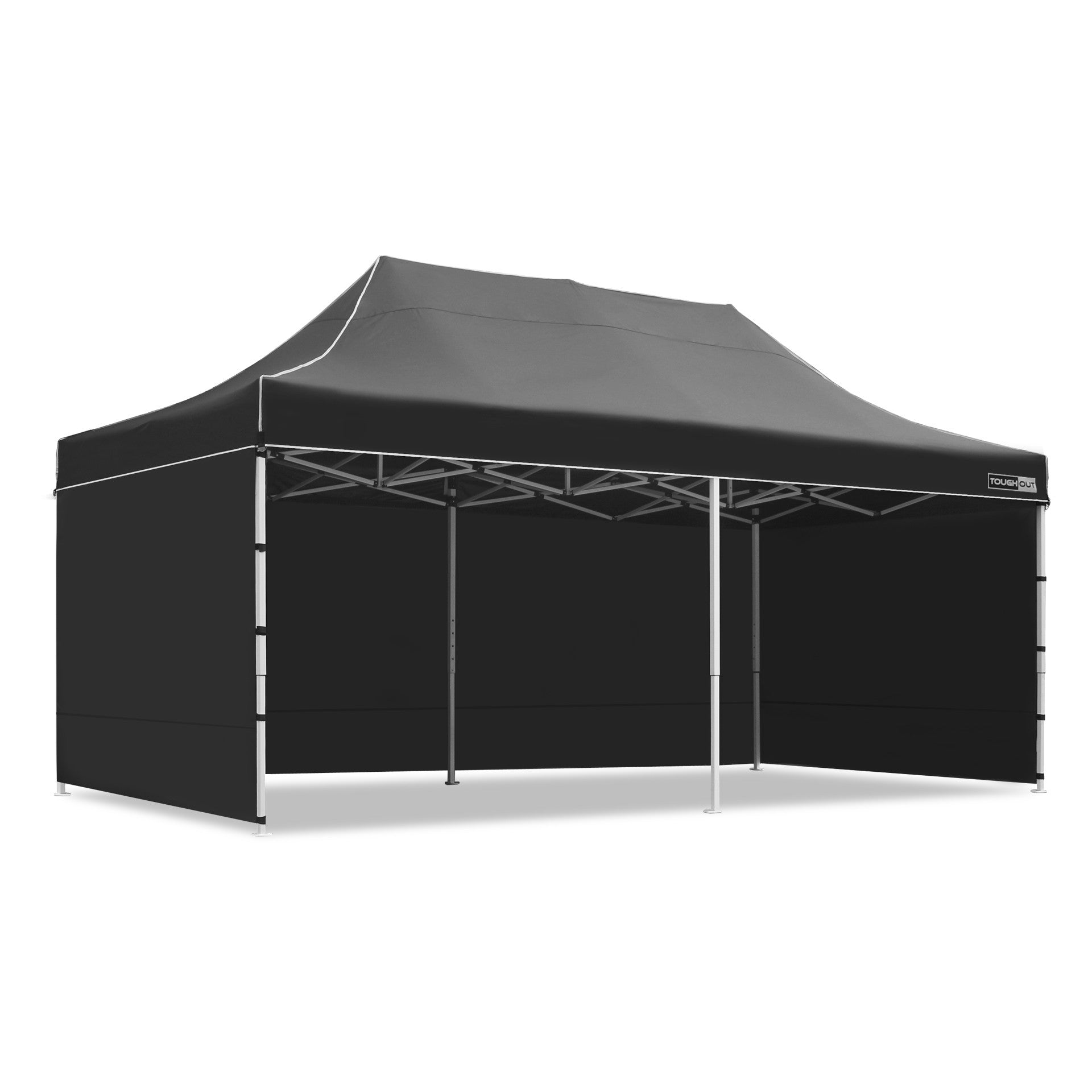 TOUGHOUT Thunderstorm Gazebo 3x6M - Black