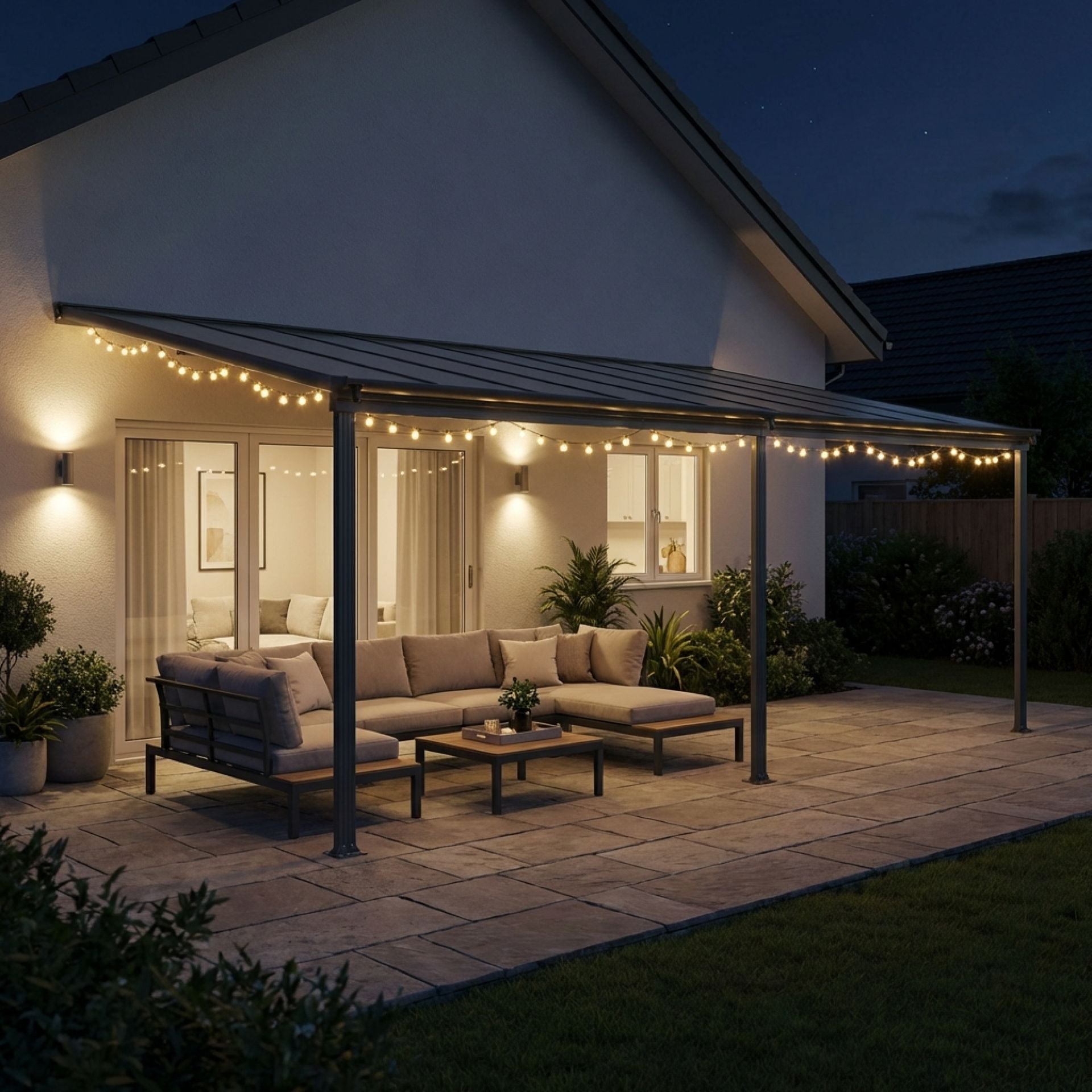 Patio Canopy Roof 4.96M x 3M