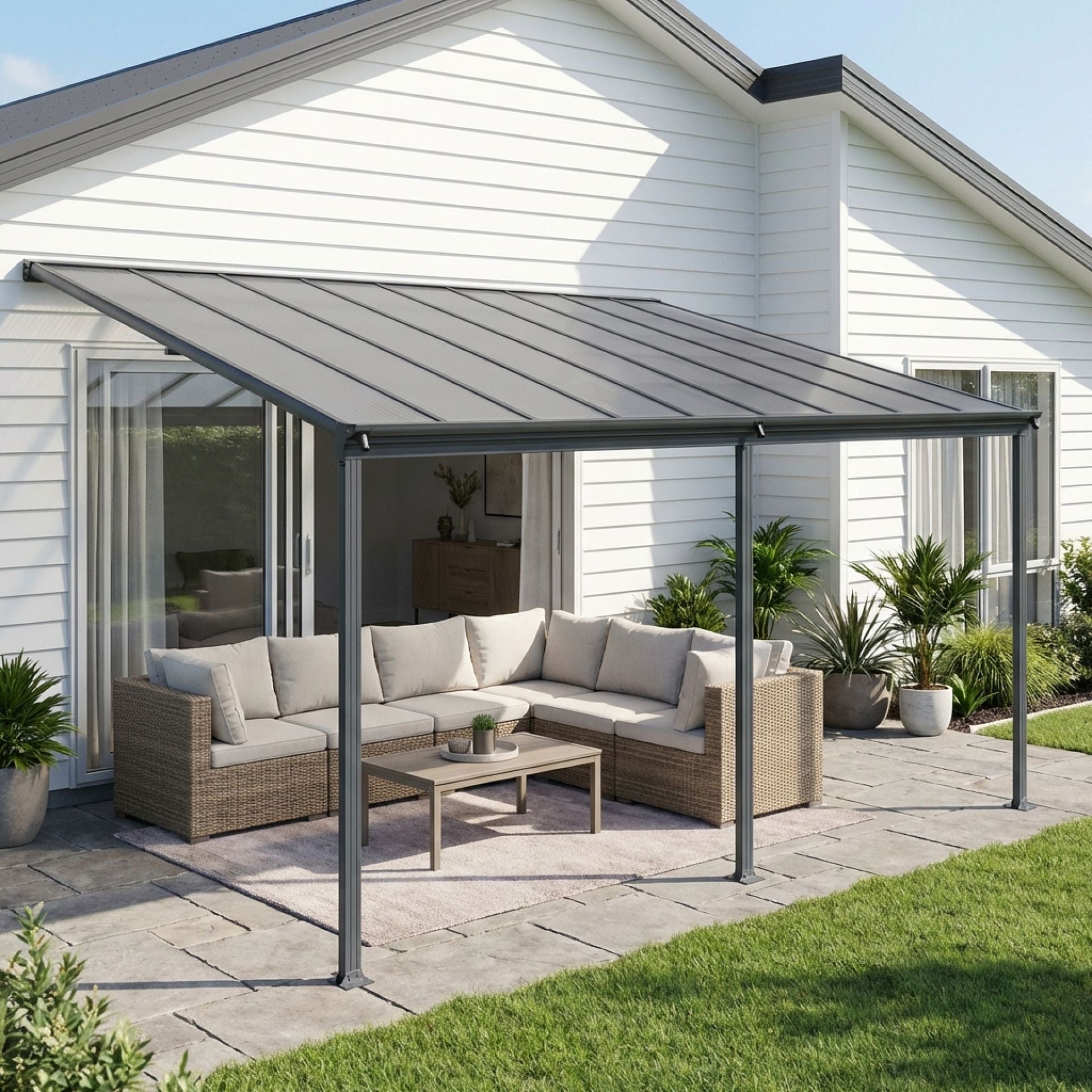 Patio Canopy Roof 4.96M x 3M