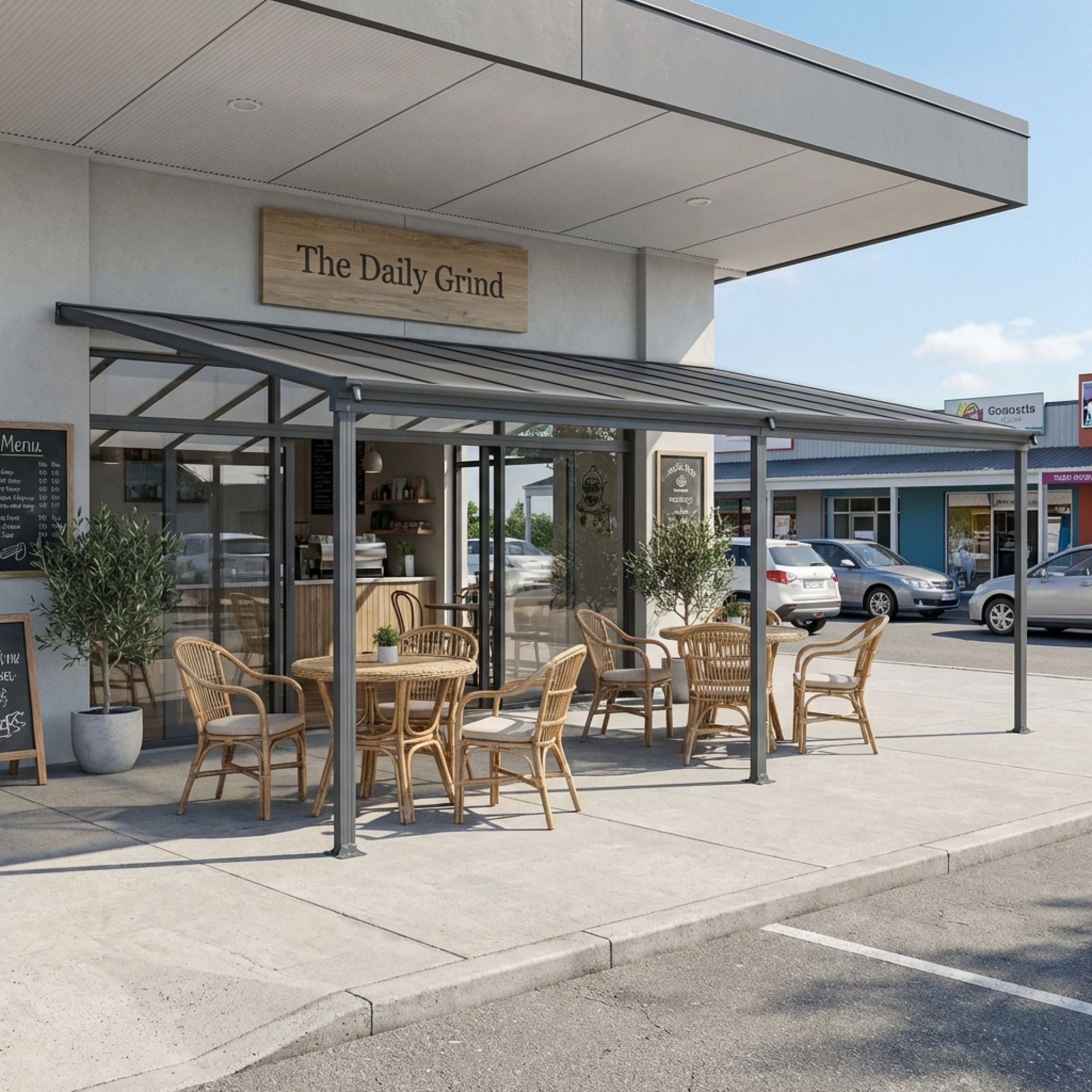 Patio Canopy Roof 4.96M x 3M