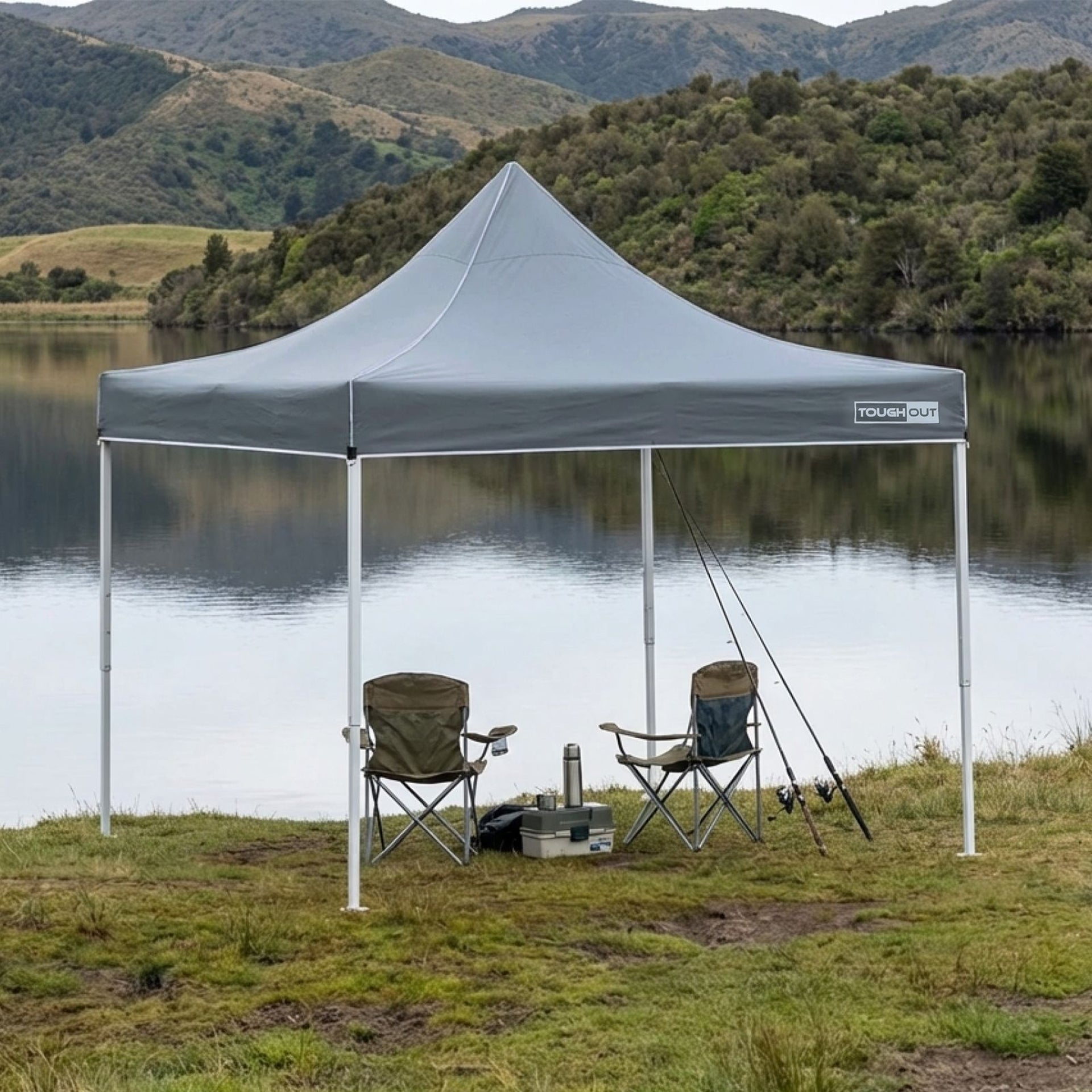 TOUGHOUT Thunderstorm Gazebo 3x3m - Grey