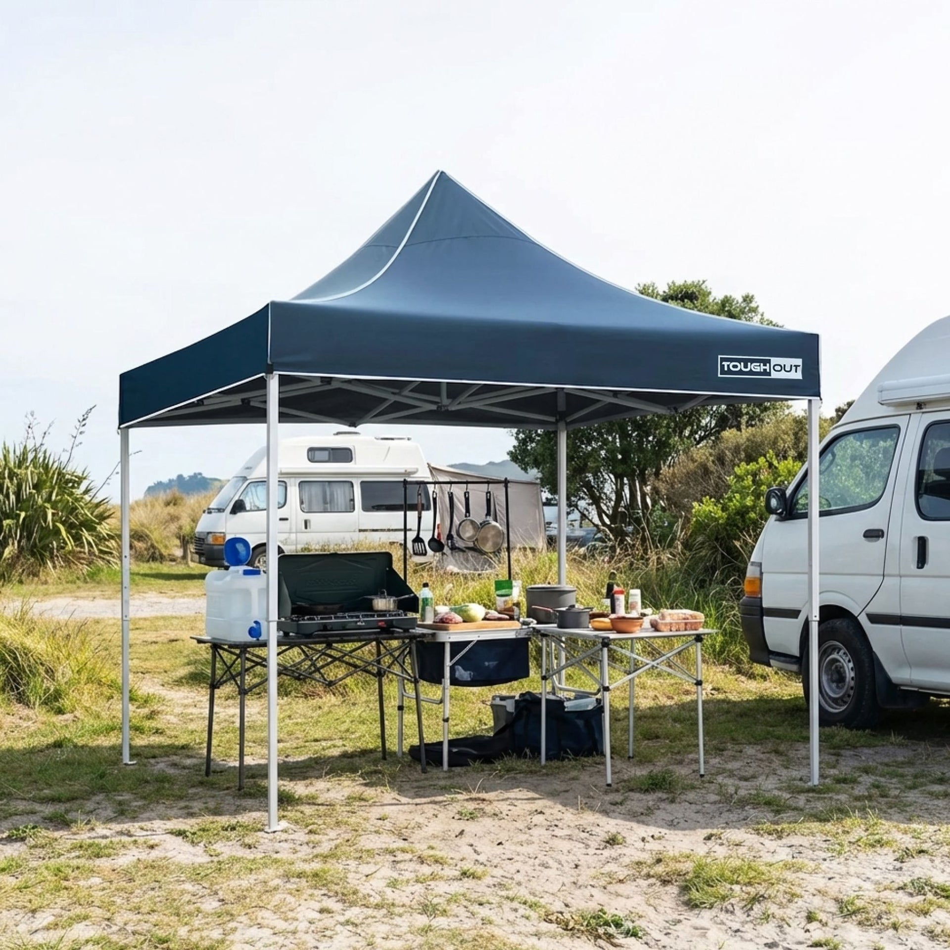 TOUGHOUT Thunderstorm Gazebo 3x3m - Navy