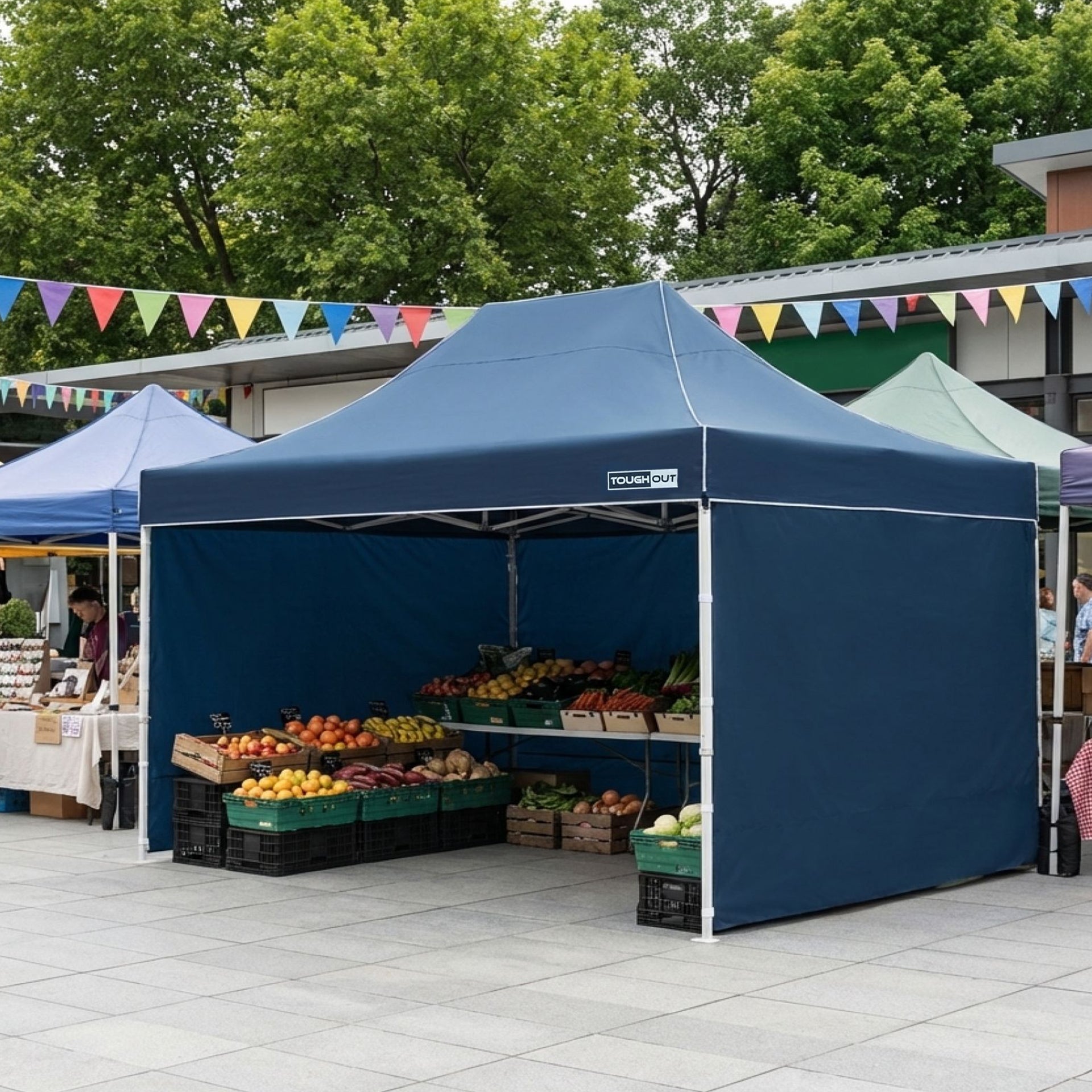 TOUGHOUT Thunderstorm Gazebo 3x4.5M - Navy