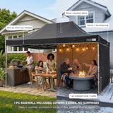 TOUGHOUT Thunderstorm Gazebo 3x4.5M - Black