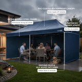TOUGHOUT Thunderstorm Gazebo 3x6M - Navy