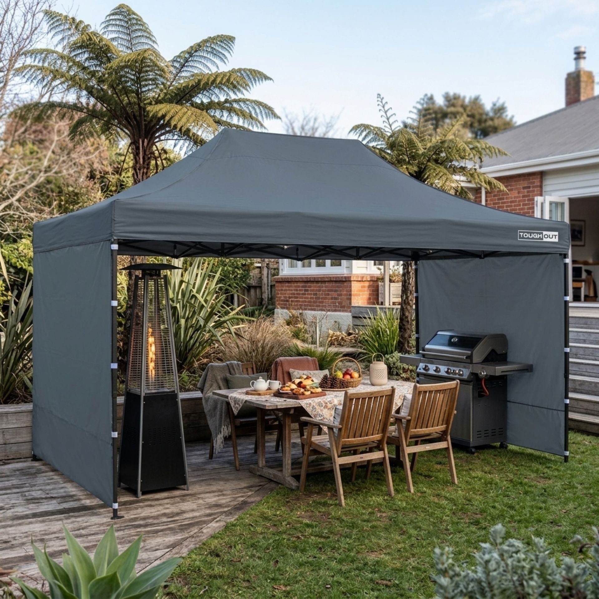 TOUGHOUT Breeze Gazebo 3x4.5M - Grey