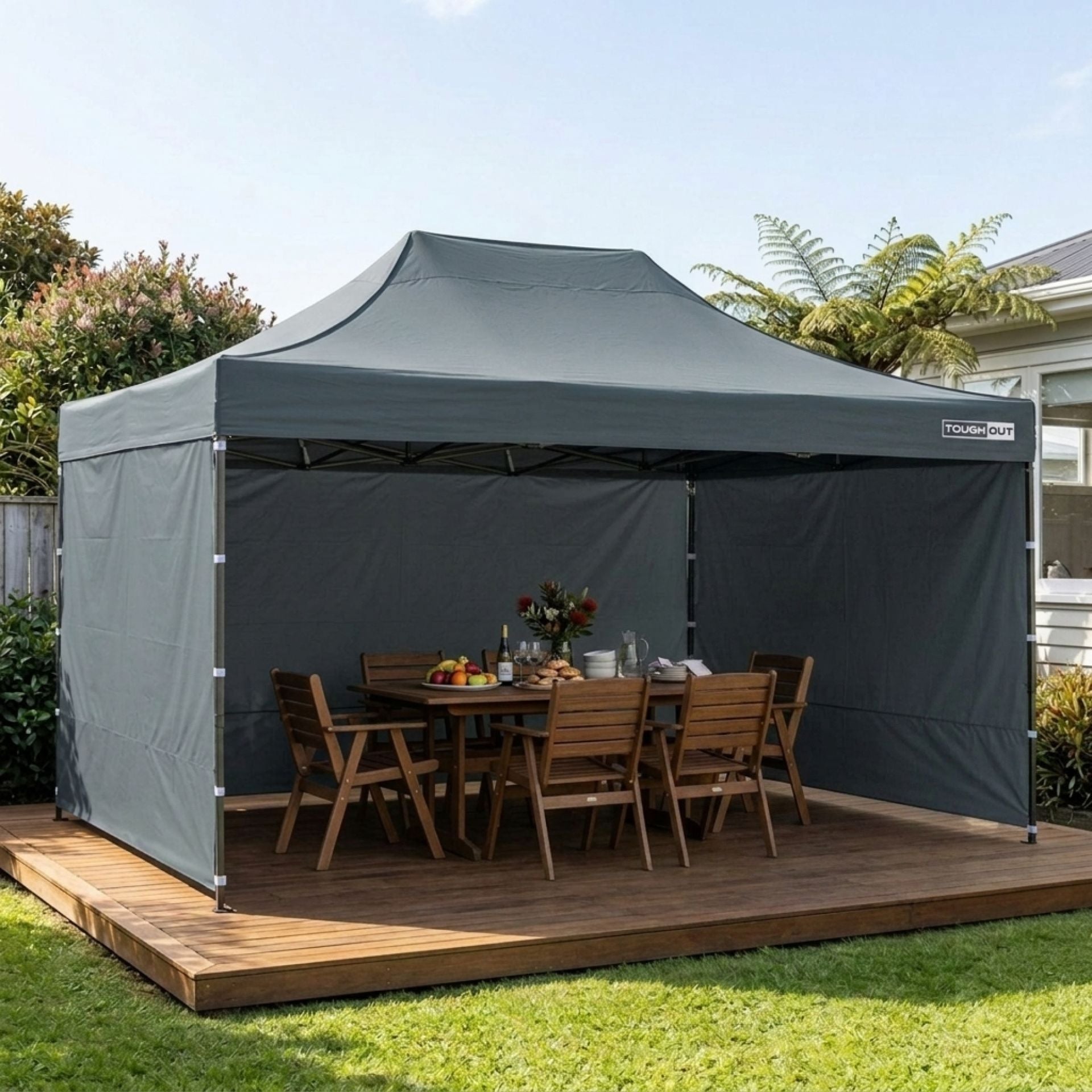 TOUGHOUT Breeze Gazebo 3x4.5M - Grey