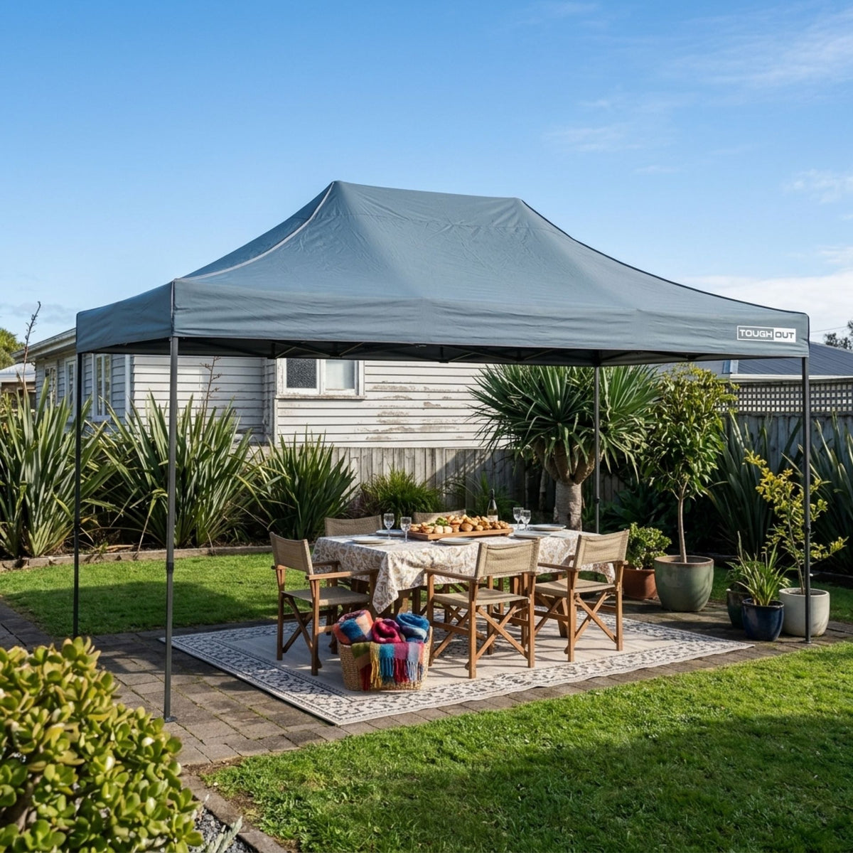 TOUGHOUT Breeze Gazebo 3x4.5M - Grey