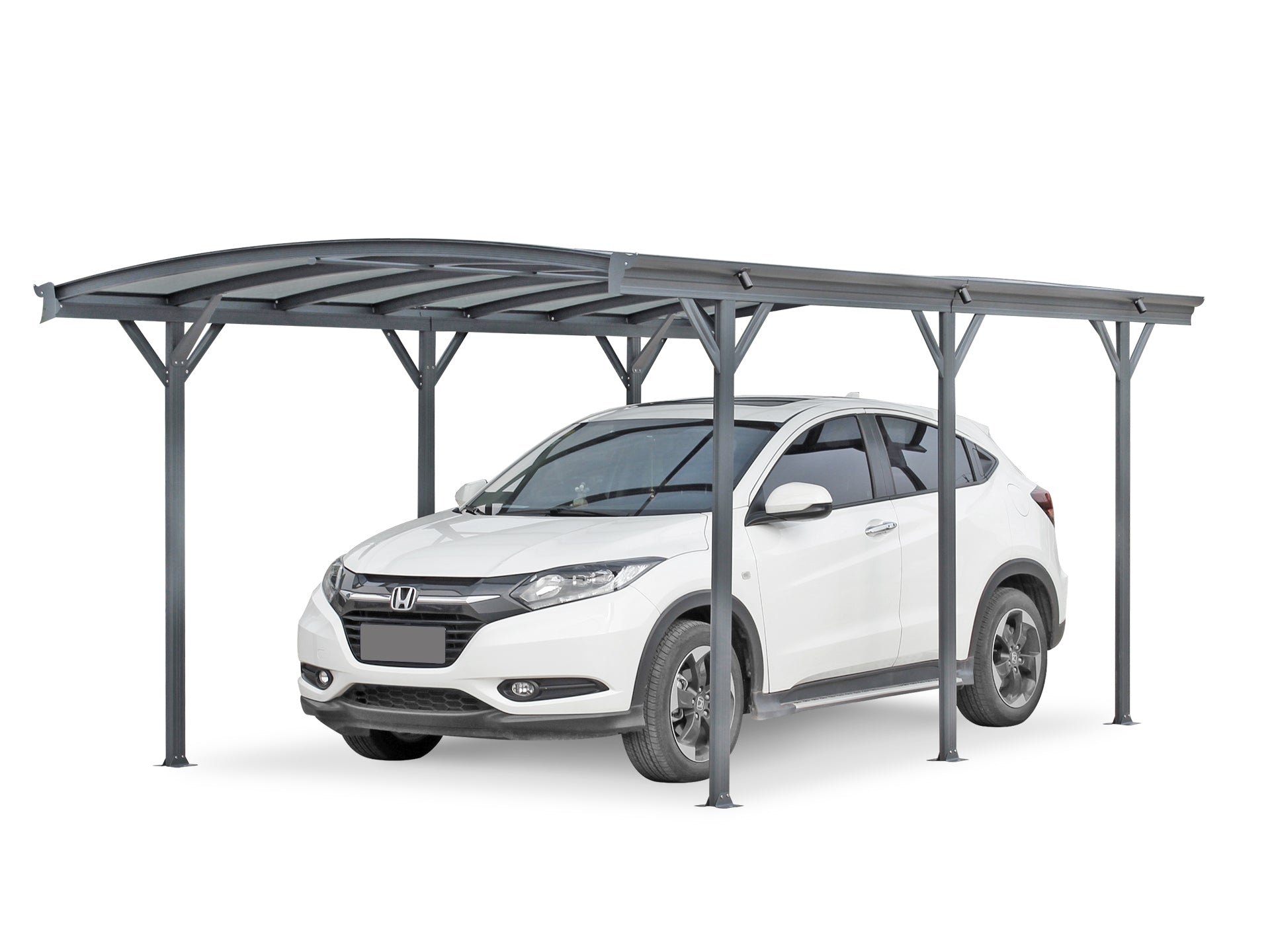 Patio Carport Canopy Curved Roof 5.05M x 3M