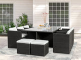 MALLORCA Rattan Outdoor Dining Set 11PCS