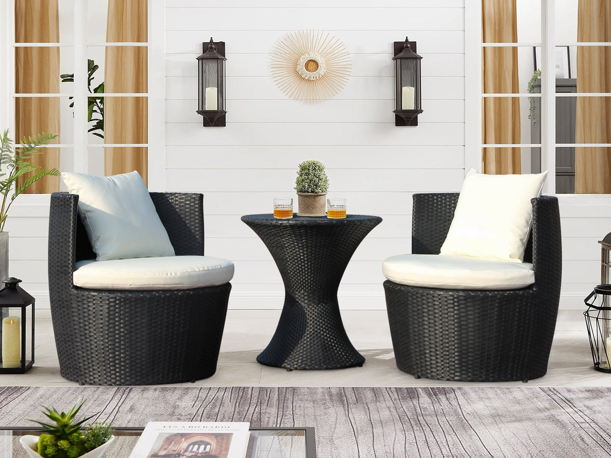 BORACAY Rattan Outdoor Sofa Set 3PCS