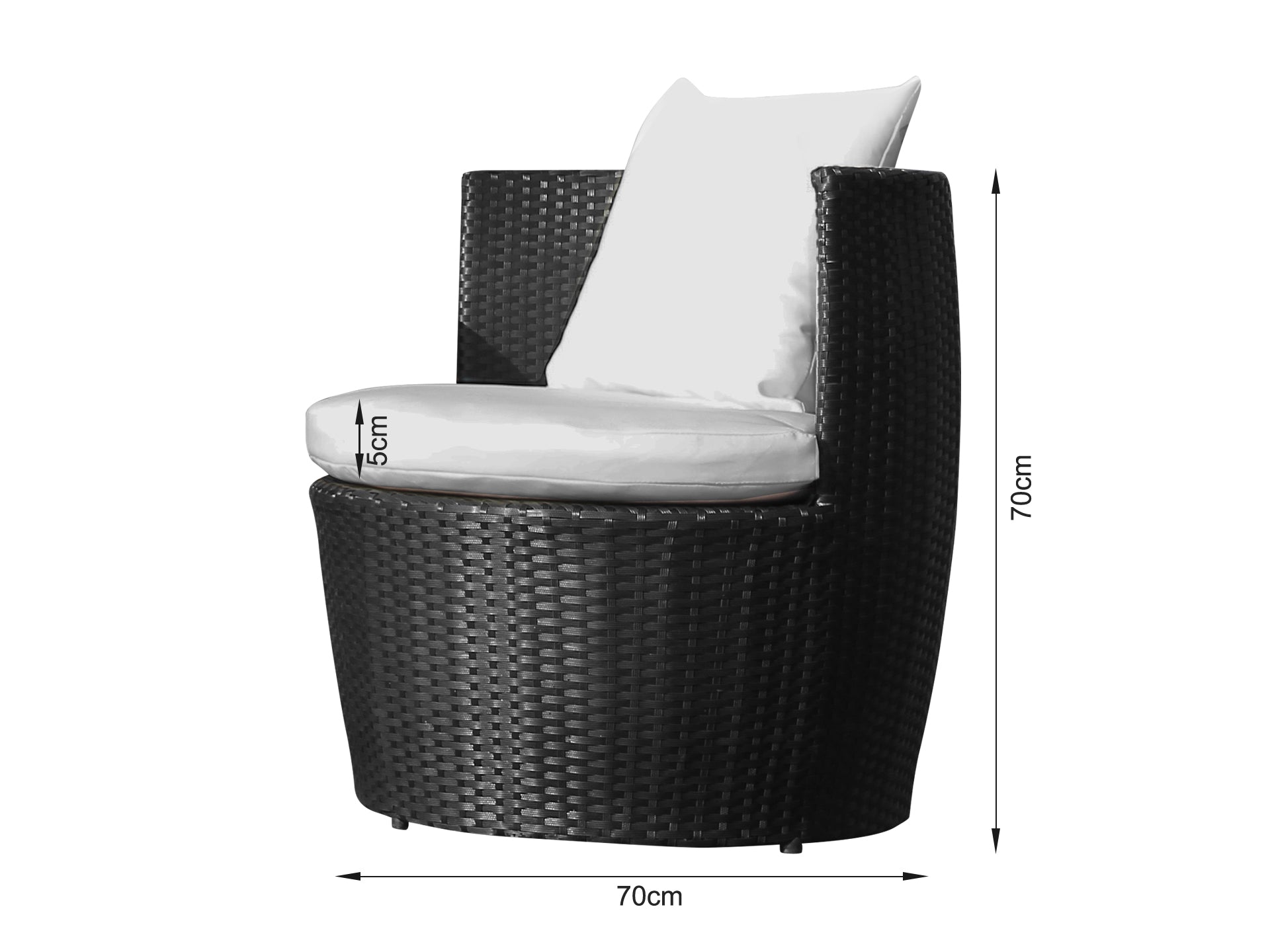 BORACAY Rattan Outdoor Sofa Set 3PCS
