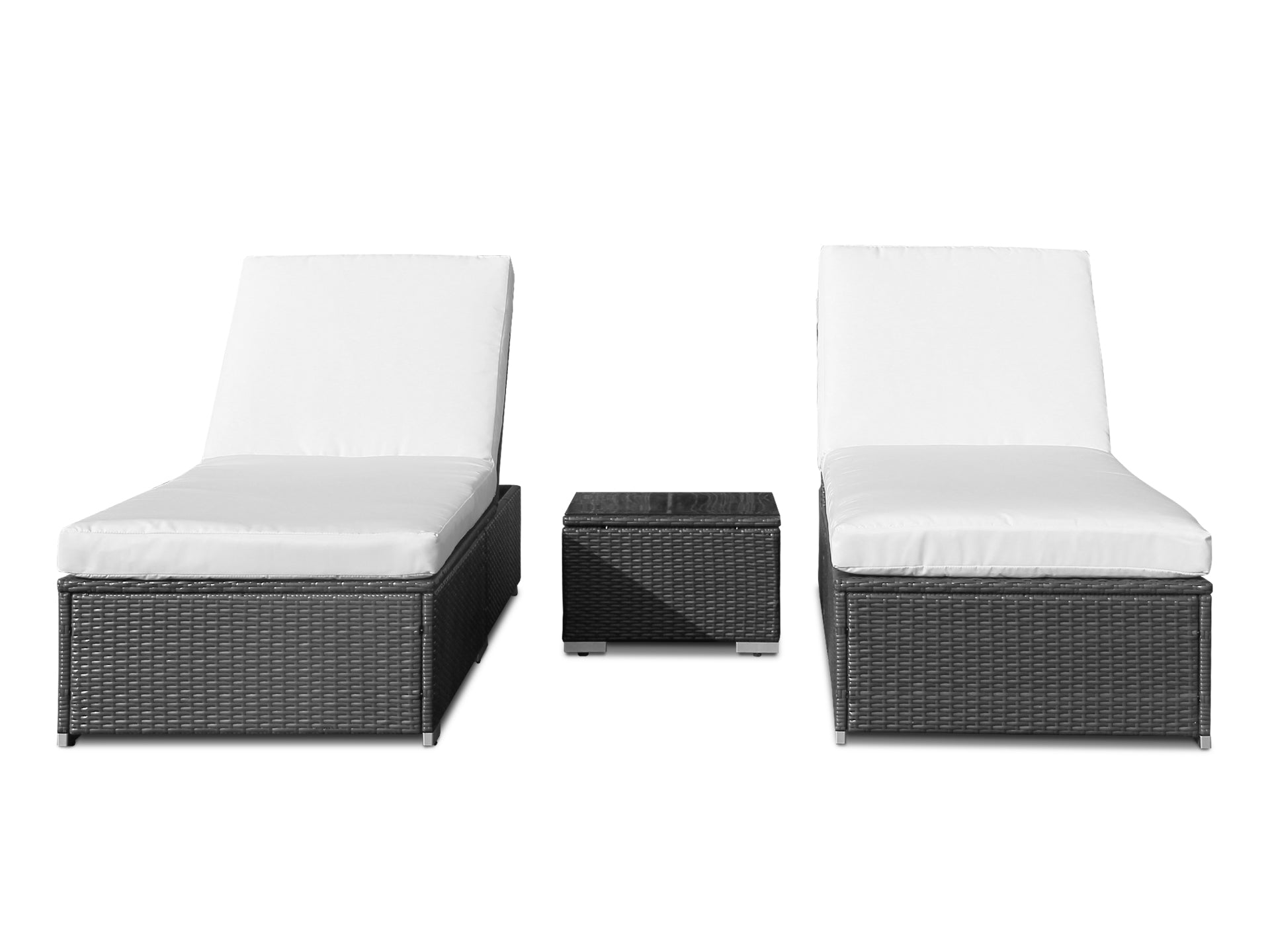 TAHITI Rattan Outdoor Sun Lounger Set 3PCS