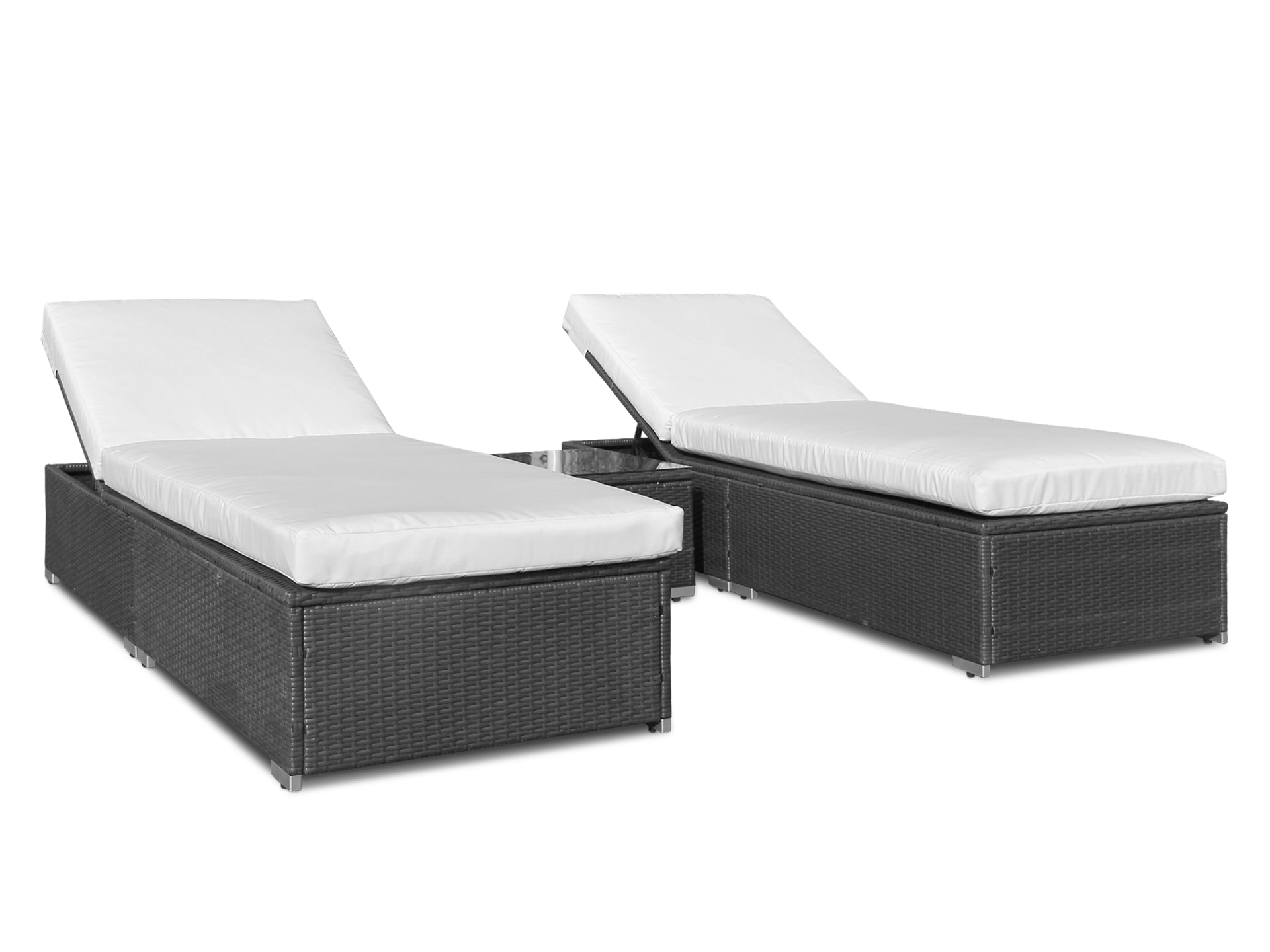 TAHITI Rattan Outdoor Sun Lounger Set 3PCS