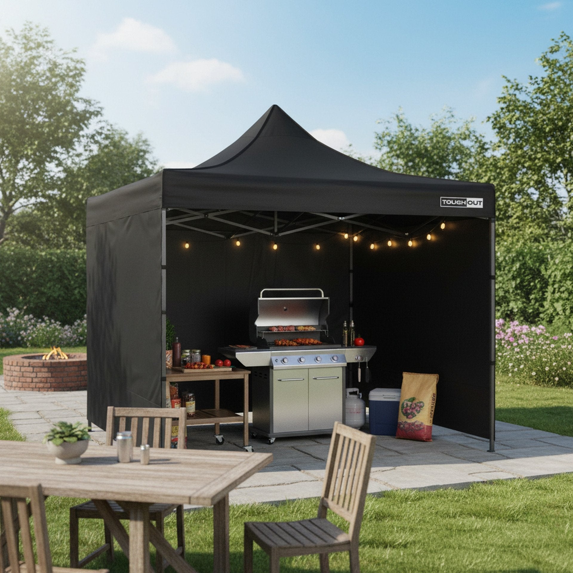 TOUGHOUT Breeze Gazebo 3x3M - Black