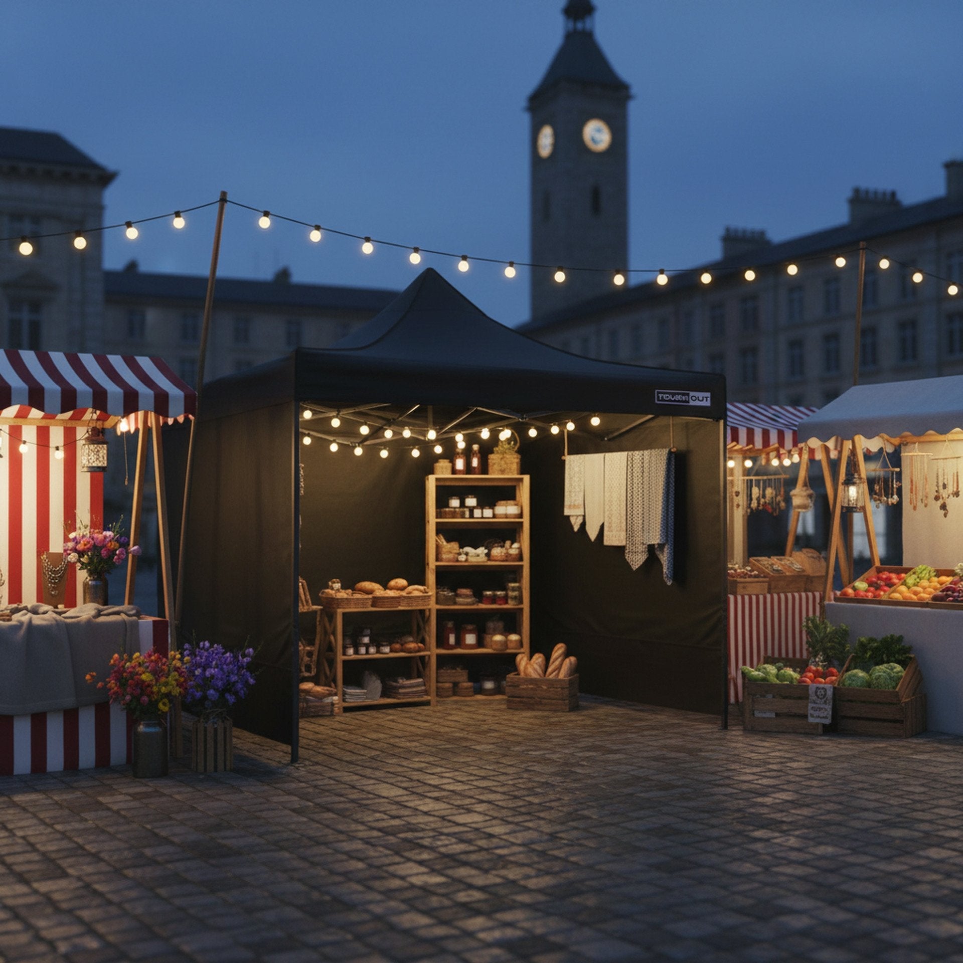 TOUGHOUT Breeze Gazebo 3x3M - Black