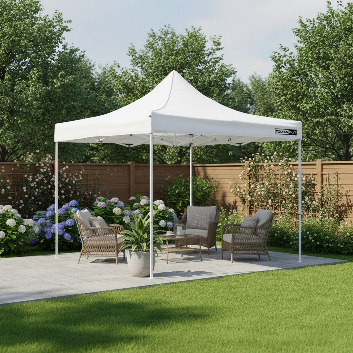 TOUGHOUT Breeze Gazebo 3x3M - White