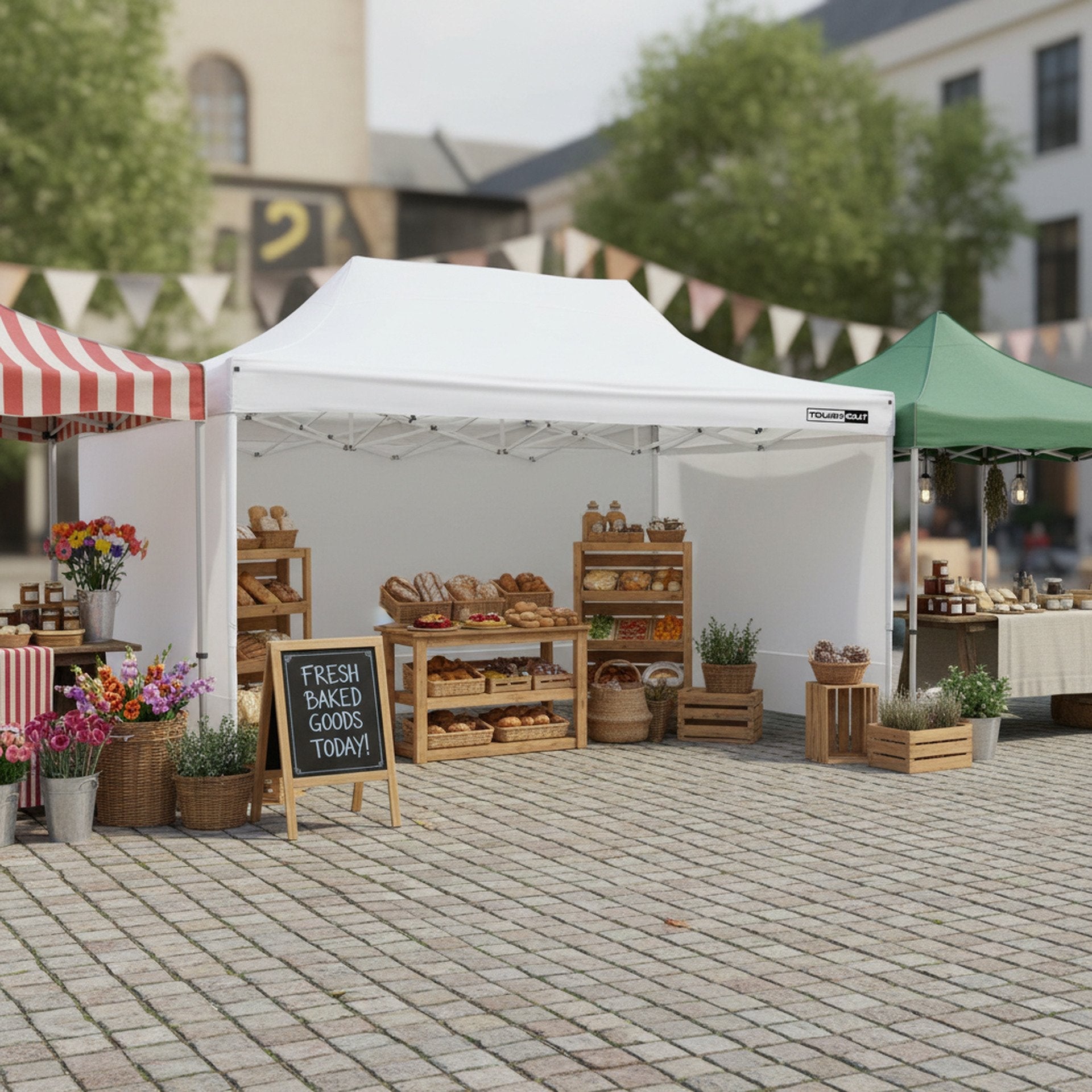 TOUGHOUT Breeze Gazebo 3x4.5M - White