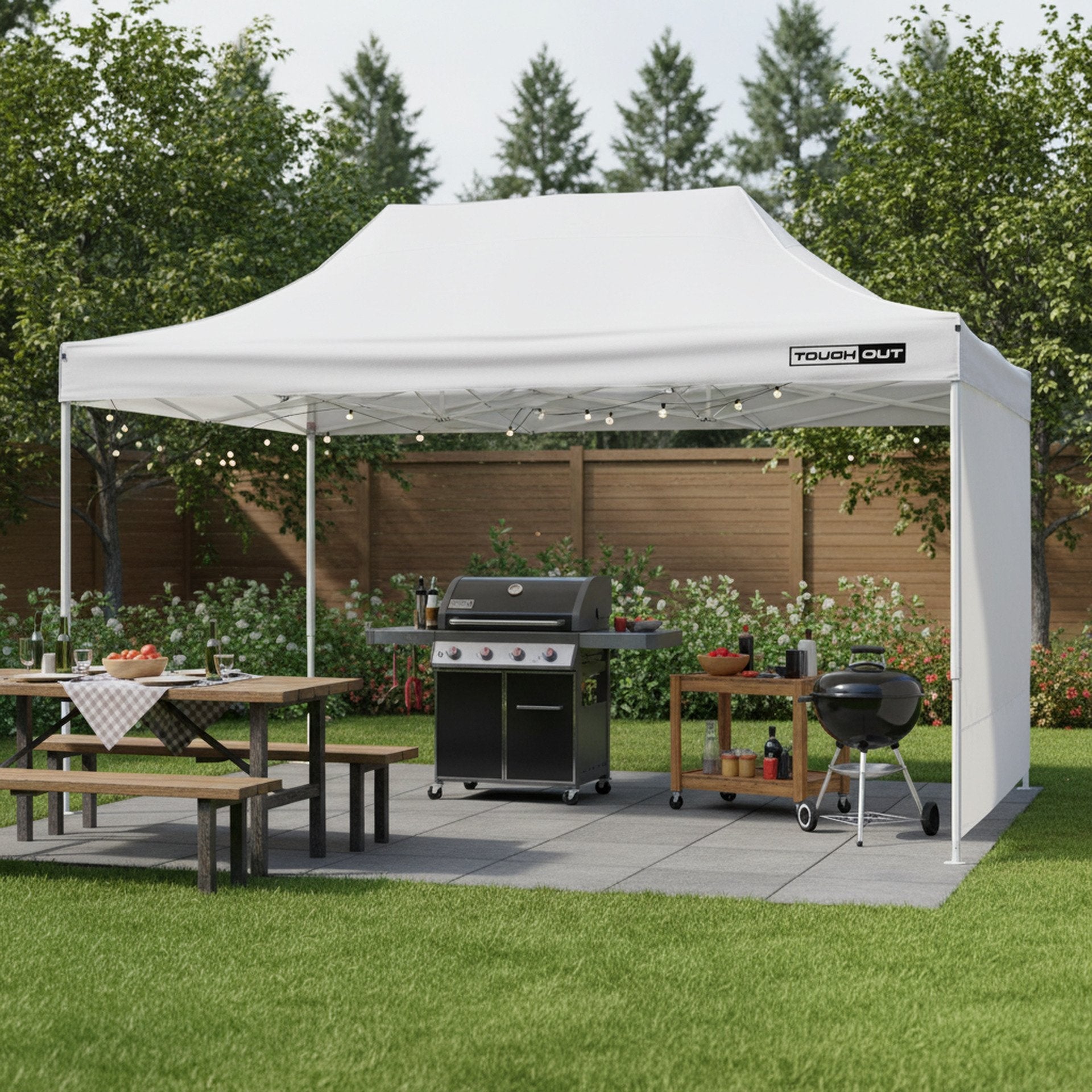 TOUGHOUT Breeze Gazebo 3x4.5M - White